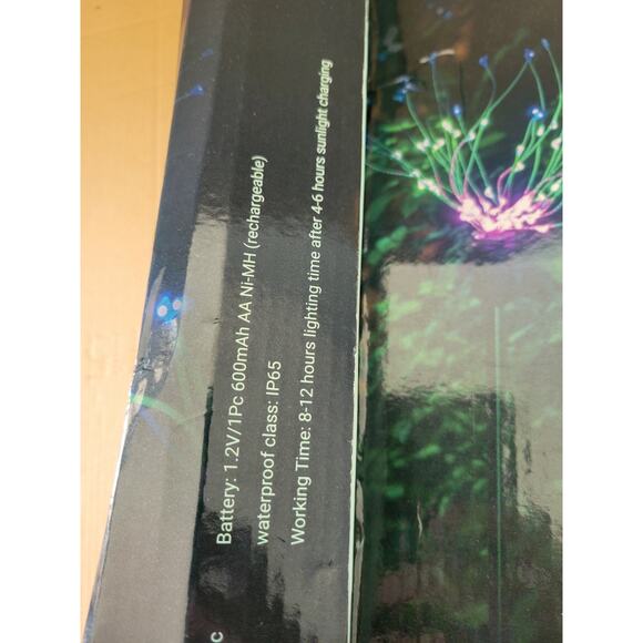 LUMN8 LED RGB Solar Firework Garden Lights (2-Pack) Lot of 3 - Picture 3 of 4